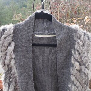 Real Fur& Wool  Vest Twelfth Street By Vincent